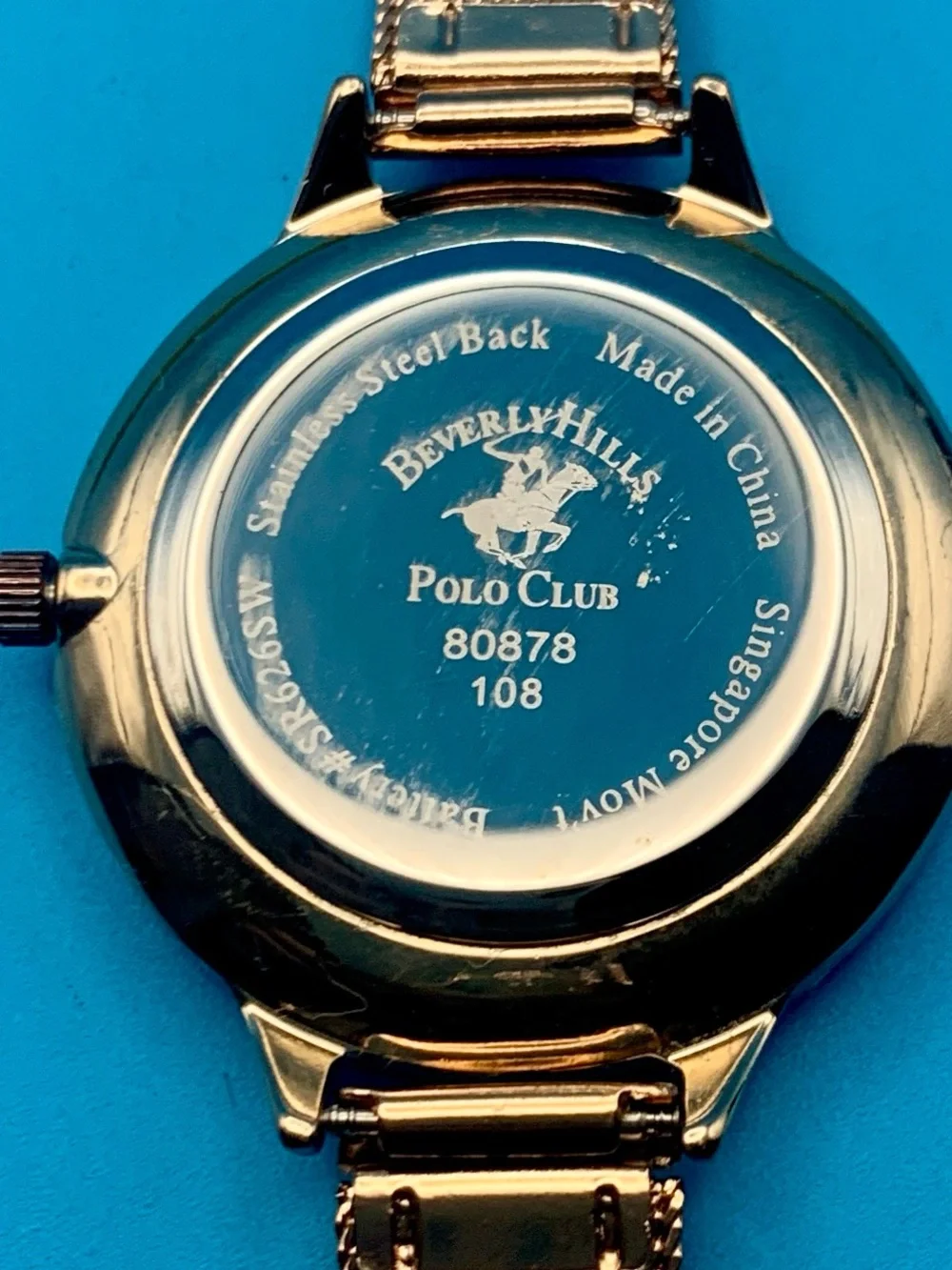 BEVERLY HILLS POLO CLUB Women’s Wristwatch Crystal Accents Working New Battery